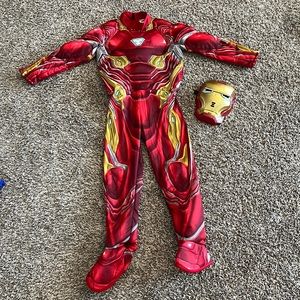 Medium youth iron man costume with light up mask